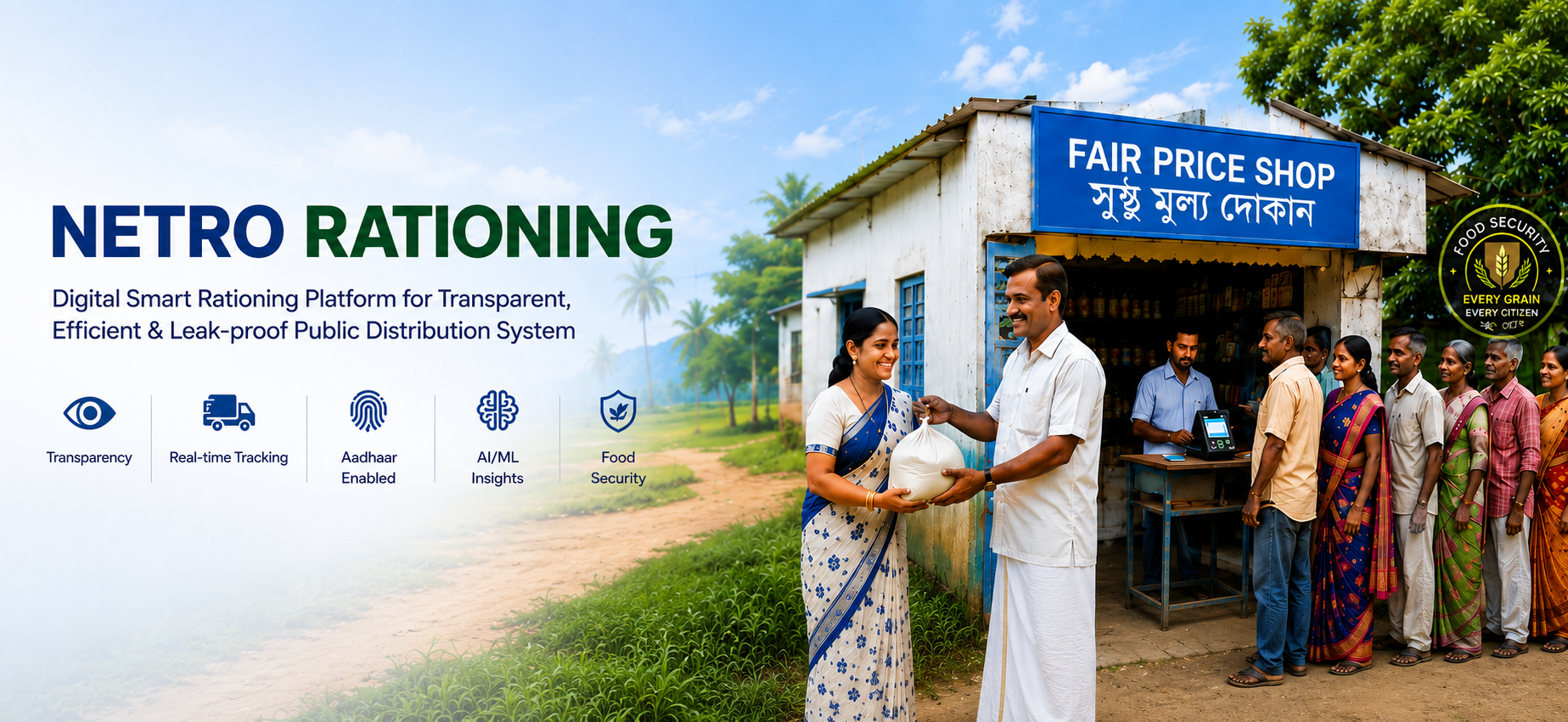 NETRO Rationing — Government of West Bengal, Digital Smart Rationing Platform